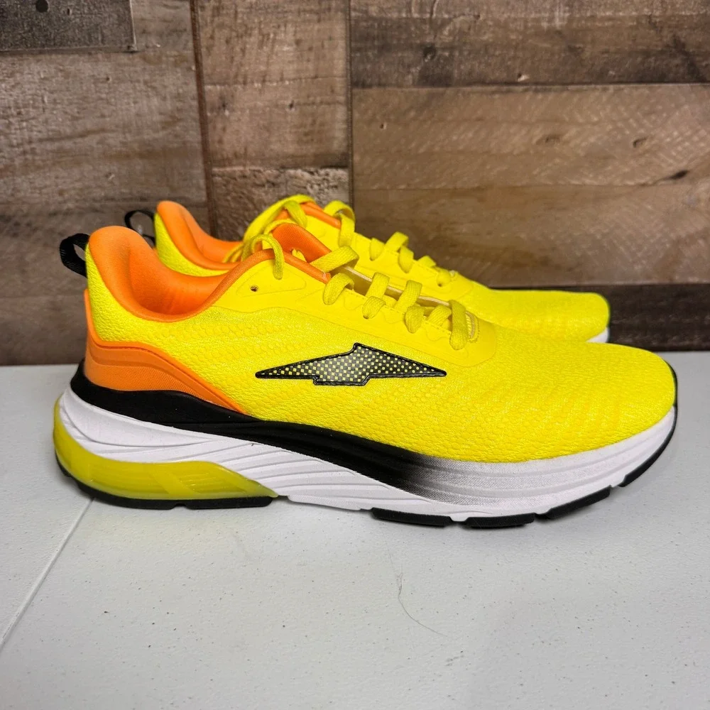 Avia Running Shoes Mens Size 10 Neon Yellow Orange Hypersonic Sneaker NEW
